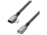 Cablu LOGILINK USB 3.2 Gen 2 USB-C unghi 0.5m aurit negru