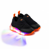 Pantofi Sport LED Bibi Roller Celebration Black/Orange 29 EU, Negru, BIBI Shoes