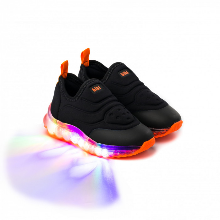 Pantofi Sport LED Bibi Roller Celebration Black/Orange 31 EU