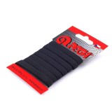 Elastic simplu plat, latime 7.9 mm, lungime 5 m, Negru, Crisalida