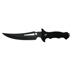 Cutit de vanatoare IdeallStore®, Vendetta Knife, otel inoxidabil, negru, 31.5 cm, toc inclus