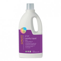 Detergent ecologic lichid pentru rufe albe si colorate cu lavanda, 2L foto
