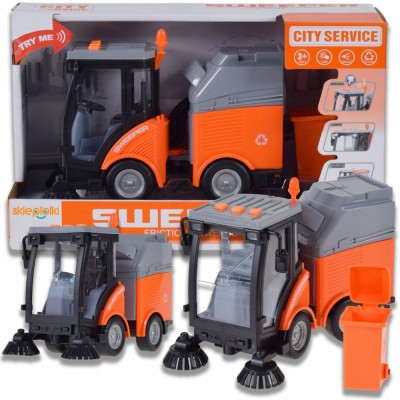 MAȘINĂ DE CURĂȚAT STRĂZILE JUCĂRIE CU BATERIE PENTRU COPII foto