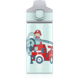 Sigg Miracle sticlă de apă pentru școală cu pai Fireman 400 ml