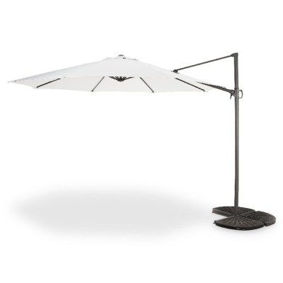 Umbrela suspendata cu brat lateral, gri, aluminiu, 259 mm x 346 mm Blooma Mallorca foto