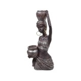 Decoratiune ceramica, Figurina femeie, 14x31.5 cm, ATU-089045, Oem