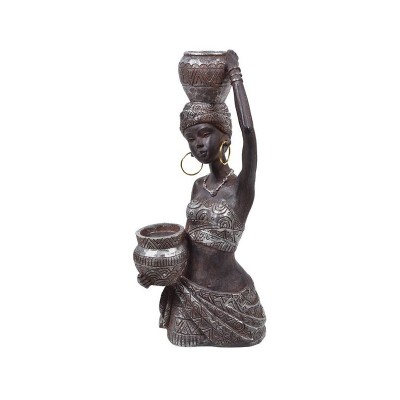 Decoratiune ceramica, Figurina femeie, 14x31.5 cm, ATU-089045 foto