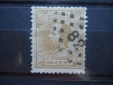 1872/1888 OLANDA,50C STAMPILAT,COTA 92$