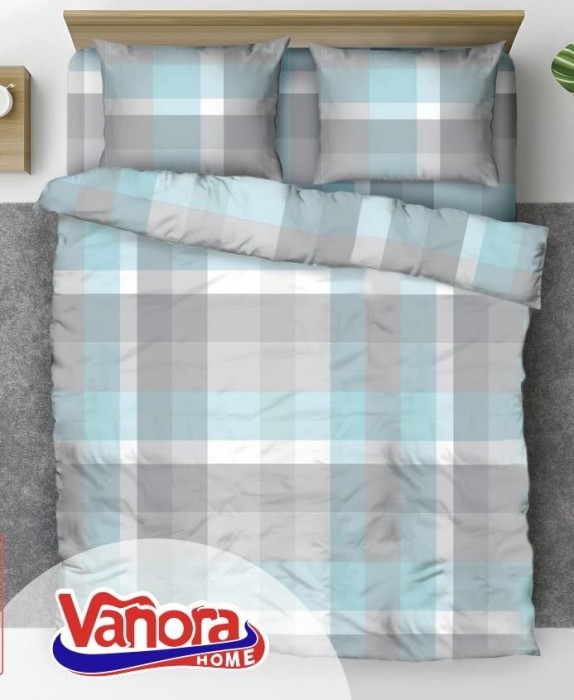 Set de pat king size bumbac,92gsm,Square