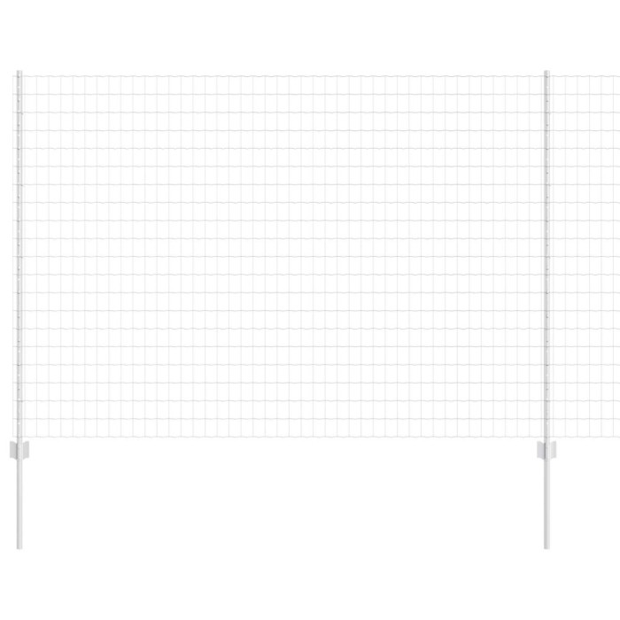 vidaXL &Icirc;ngrădire cu st&acirc;lpi Argintiu 1.6 x 10 m Oțel 3336159