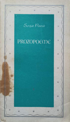 PROZOPOEME-SASA PANA foto