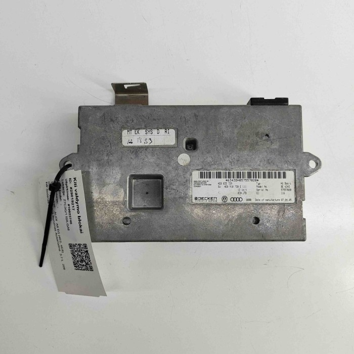 Modul de control Bluetooth AUDI A8 D3 4E2, 4E8 2005 OEM: 4E0862335,4E0910336C 29019217