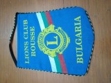 fanion Splendid matase LIONS INTERNATIONAL ORAS RUSE ,BULGARIA