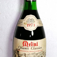 74 vin rosu chianti classico, melini, doc, recoltare 1973 cl 75 gr 12 ,3