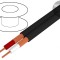 Cablu microfon negru 2x0,25mm2 OFC
