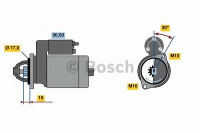 Starter HYUNDAI i30 (FD) (2007 - 2011) BOSCH 0 986 023 600 foto