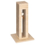 Stalp Zgariat Pisici Navaris Maro, 61.5cm, Carton Ondulat, Jucarie Inclusa, Protectie Podea, MDF Robust