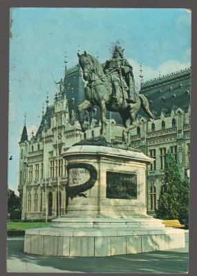 CPIB 24057 CARTE POSTALA - IASI. STATUIA LUI STEFAN CEL MARE, CIRCULATA, 1986 foto