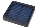 Protecție Plastic 80x80mm Neagră cu Șurub și Filtru