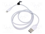 Cablu Apple Lightning - USB A 1m Alb 12W VENTION
