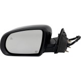 Oglinda usa exterioara Jeep Compass, 06.20, montare stanga, reglaj electric; carcasa neagra, grunduit; incalzire; sticla plana; sticla crom; 10