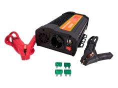 Invertor de Tensiune Auto 1000w, 12V - 220V/240V, 2 USB-uri cu Incarcare Rapida si 1 Priza EU, Conversie DC-AC cu Alimentare la Baterie, Ventilator de