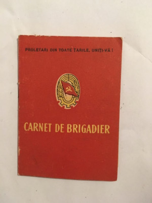 Carnet de Brigadier, vechi vintage, colectie foto