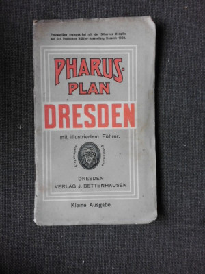 PHARUS-PLAN DRESDEN MIT ILLUSTRIERTEM FUHRER (TEXT IN LIMBA GERMANA) foto