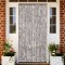 vidaXL Perdea pentru insecte, gri taupe și alb, 100 x 220 cm, chenille 325462