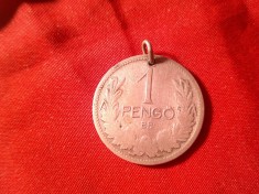 Moneda - Medalion 1 Pengo 1926 Ungaria , 5g argint , gaurita
