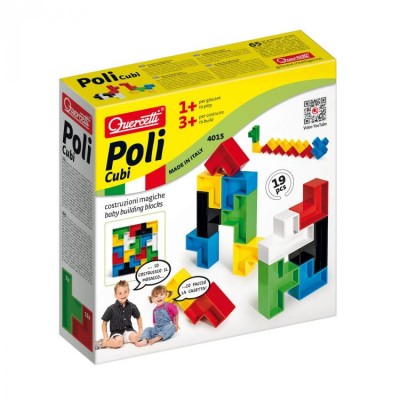 Cuburi de constructii Poli Cubi Quercetti, 19 piese foto
