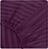 Cearsaf de pat cu elastic din damasc, densitate 130 g/mp, Mov, 160/200cm