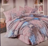 Lenjerie Pat Bumbac Ranforce Premium 4 Piese, 2 Persoane: Cearceaf 220x240, Pilota 200x220, Fete Perna 50x70. Cadou Ideal! 