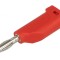 Mufă Banană 4mm 16A Roșie pentru Cablu 4mm