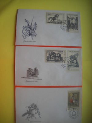 HOPCT PLIC FDC S NR 295 SET 3 FDC- CALUL IN PICTURA 1969 -PICTURA-CEHOSLOVACIA--CEHIA foto