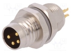Conector M8 tată PIN 4 neecranaţi soclu IP67 30V TE Connectivity