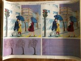 plansa pentru scoala gradinita copii elevi ploaia dusa de vant afis romania editura didactica si pedagogica