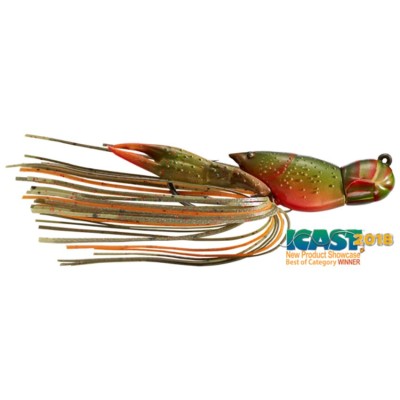 Creatura Live Target Hollow Crawfish Jig, Olive / Orange, 4cm, 11g foto