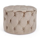 Cumpara ieftin Taburet catifea bej Lorella 60x42 cm