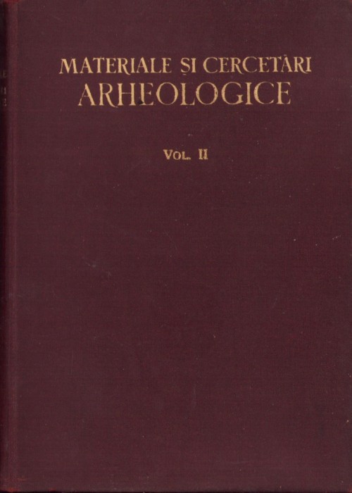 C6673N Materiale și cercetări arheologice volumul II 1956