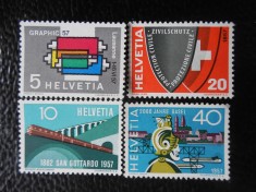 Elvetia-Aniversari-serie completa-nestampilate foto