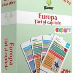 Carti de joc educative - Europa. Tari si capitale |