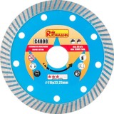 Disc diamantat turbo, beton, taiere umeda si uscata, 115 mm/22.23 mm, Richmann GartenVIP DiyLine