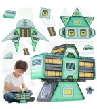 Set Blocuri Magnetice Statie Spatiala 108 Piese STEM