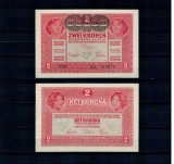 Austria 1917(1919) - 2 kronen, supratipar Deutschosterreich, aproape necirculata