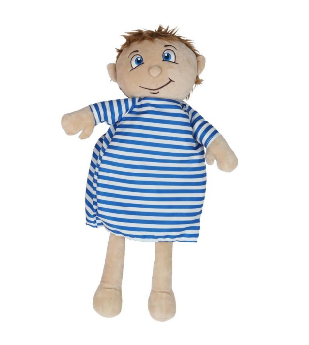 Papusa anatomica STEM Montessori cu organe detasabile, model baiat