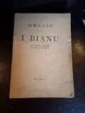 Omagiu lui I. Bianu - I. Bianu