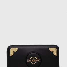 Love Moschino portofel femei, culoarea negru