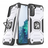 Wozinsky Ring Armor Husă Kickstand Tough Rugged Husă Pentru Samsung Galaxy S21+ 5G (S21 Plus 5G) Argintiu 9111201936256