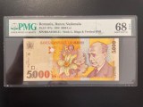 Romania 5000 lei 1998 pick 107a filigran mic grad 68 pmg